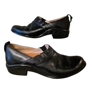 Ariat Black Leather Clogs Womens 8.5 B Slip On Shoes ATS Technology 32301